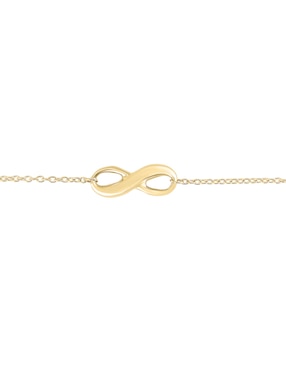 Pulsera Cristal Joyas de oro 14 k con acabado
