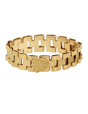 Anillo de cadena Cristal Joyas 14 k de oro amarillo brillante