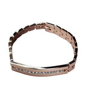Brazalete Limerence by Claudia Herrera Luxury con acabado baño de oro rosa 14 k