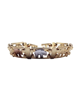 Brazalete Mada de oro 18 k con acabado brillante