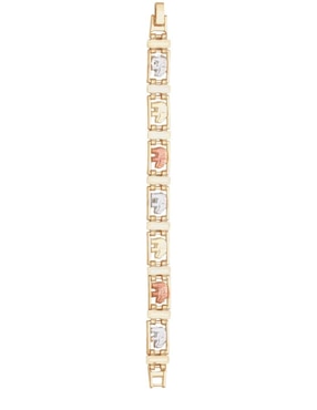 Brazalete Mada de oro 18 k con acabado brillante