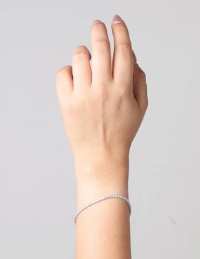 Brazalete Smiling Rocks de oro blanco 14 k essential