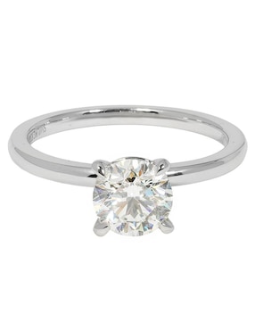 Solitario de oro blanco 14 k Smiling Rocks Solitaire Petite