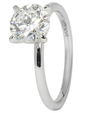 Solitario de oro blanco 14 k Smiling Rocks Solitaire Petite