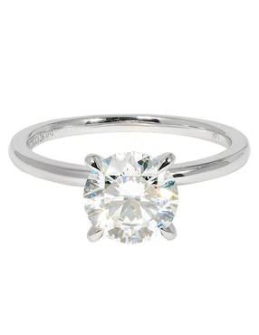 Solitario de oro blanco 14 k Smiling Rocks Solitaire Petite