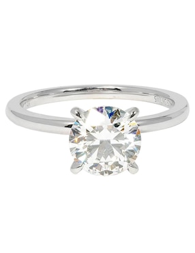 Solitario de oro blanco 14 k Smiling Rocks Solitaire Petite