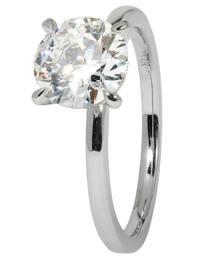 Solitario de oro blanco 14 k Smiling Rocks Solitaire Petite