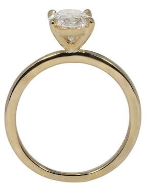 Solitario de oro amarillo 14 k Smiling Rocks Solitaire Petite