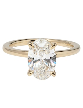 Solitario de oro amarillo 14 k Smiling Rocks Solitaire Petite