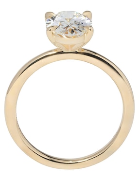 Solitario de oro amarillo 14 k Smiling Rocks Solitaire Petite