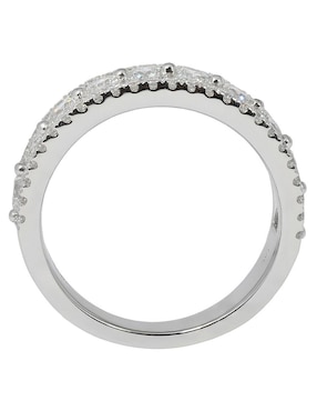 Churumbela de oro blanco 14 k Smiling Rocks Wide Bands