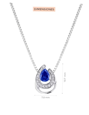 Collar de gota Fascinare Fulvia de oro 14 K