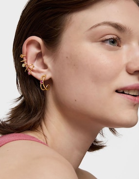 Aretes de oso Tous Icon Color Lgg de plata P925 con acabado brillante rubí