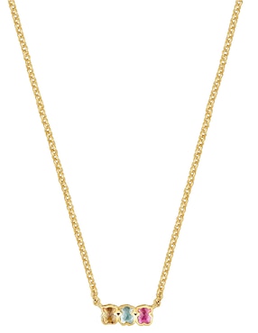 Collar oso Tous Icon Color Lgg de plata P 925