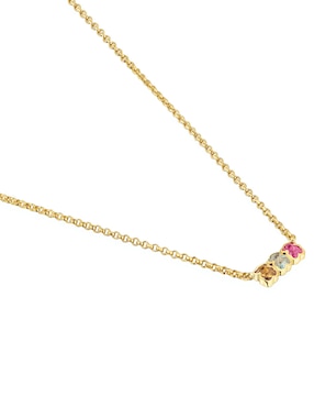 Collar oso Tous Icon Color Lgg de plata P 925