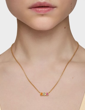 Collar oso Tous Icon Color Lgg de plata P 925