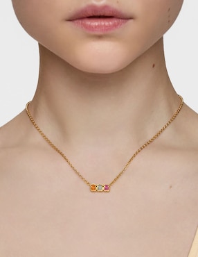 Collar oso Tous Icon Color Lgg de plata P 925