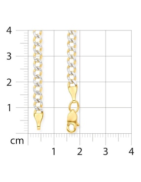 Cadena Joyerías Bizzarro de oro amarillo 14 K