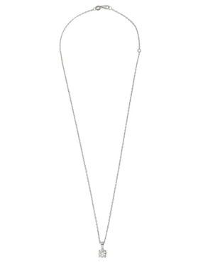 Collar con dije Smiling Rocks Essential de oro blanco 14 K