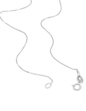 Cadena Joyerías Bizzarro de oro blanco 14 K