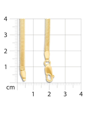Cadena Joyerías Bizzarro de oro amarillo 14 K