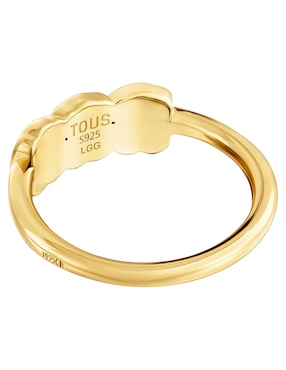 Anillo de oso Tous Icon Color LGG P 925 de plata rubí y zafiro brillante