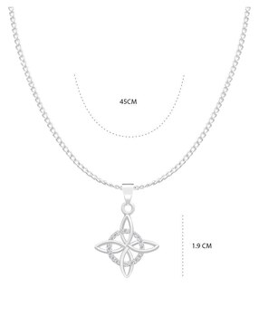 Collar con dije Clepsidra de plata P 925
