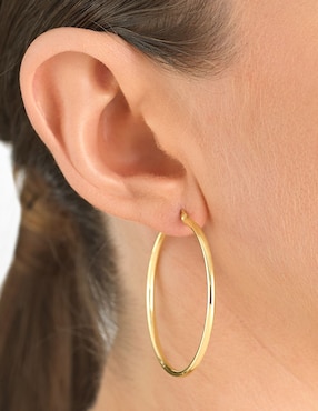 Arracadas Cristal Joyas de oro amarillo 14 k