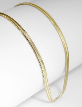 Cadena de serpiente Moon de oro laminado 10 K
