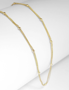 Cadena Moon de oro laminado 10 K