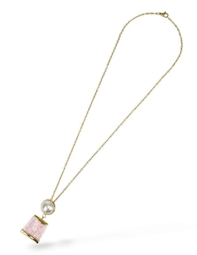 Collar, pulsera y anillo Og perla de cristal