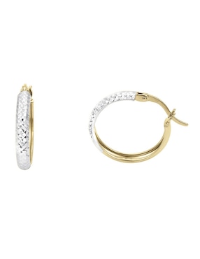 Arracadas Cristal Joyas de oro 14 k