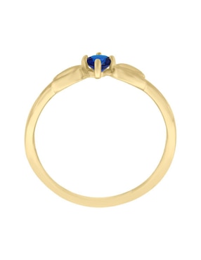 Anillo Fascinare Gensi 14 k de oro zafiro brillante