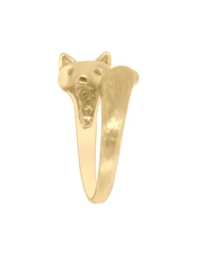 Anillo de zorro Fianelli Zorrito 14 k de oro brillante