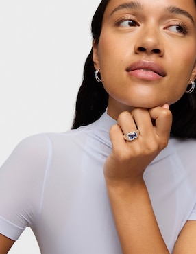 Anillo Tous Icon Color LGG Oso P 925 de plata espinela brillante