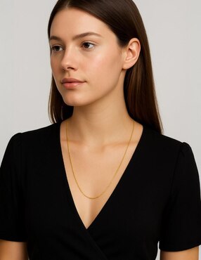 Collar Joyería M De Leon de oro amarillo 10 K