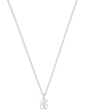 Collar con dije Tous Icon Metal de plata P 925
