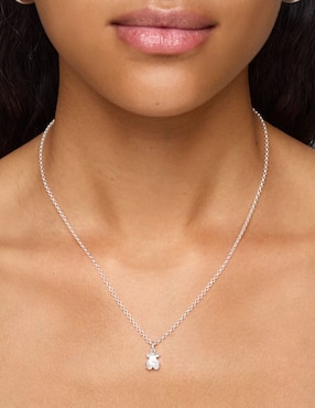 Collar con dije Tous Icon Metal de plata P 925