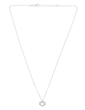 Collar con dije de corazón Silvex Spa de plata P 925