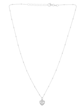 Collar con dije de corazón Silvex Spa de plata P 925