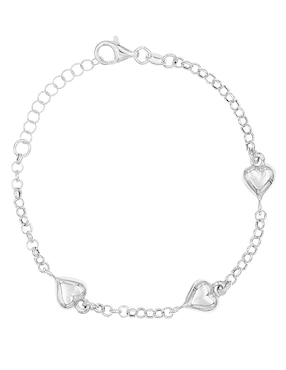 Brazalete Silvex Spa de plata P 925 con acabado baño rodio