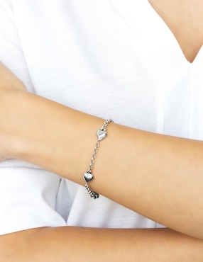 Brazalete Silvex Spa de plata P 925 con acabado baño rodio