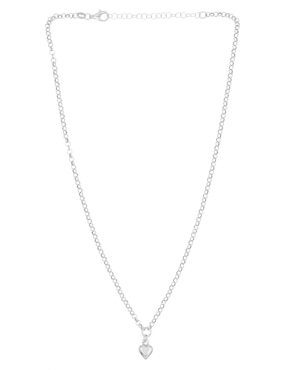 Collar de corazón Silvex Spa de plata P 925