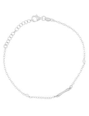 Brazalete Silvex Spa de plata P 925 con acabado baño rodio