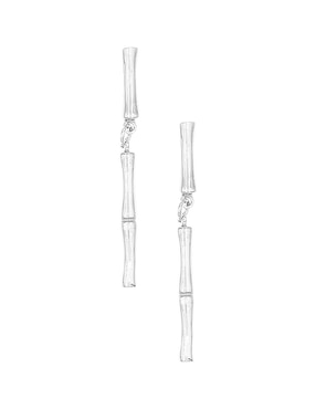 Aretes largos Silvex Spa de plata P925 con acabado brillante