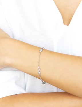 Pulsera Silvex Spa de plata P 925 con acabado baño de rodio