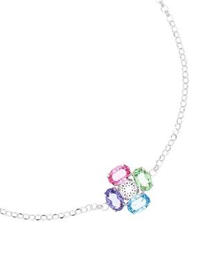 Pulsera Silvex Spa de plata P 925 con acabado baño de rodio