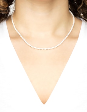 Collar Silvex Spa de plata P 925 con acabado baño rodio