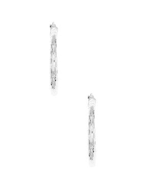 Aros circulares SilveX SPA de plata P925 con acabado brillante