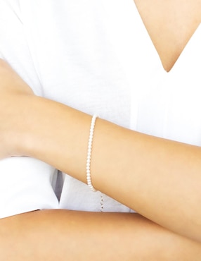 Brazalete Silvex Spa de plata P 925 con acabado baño rodio